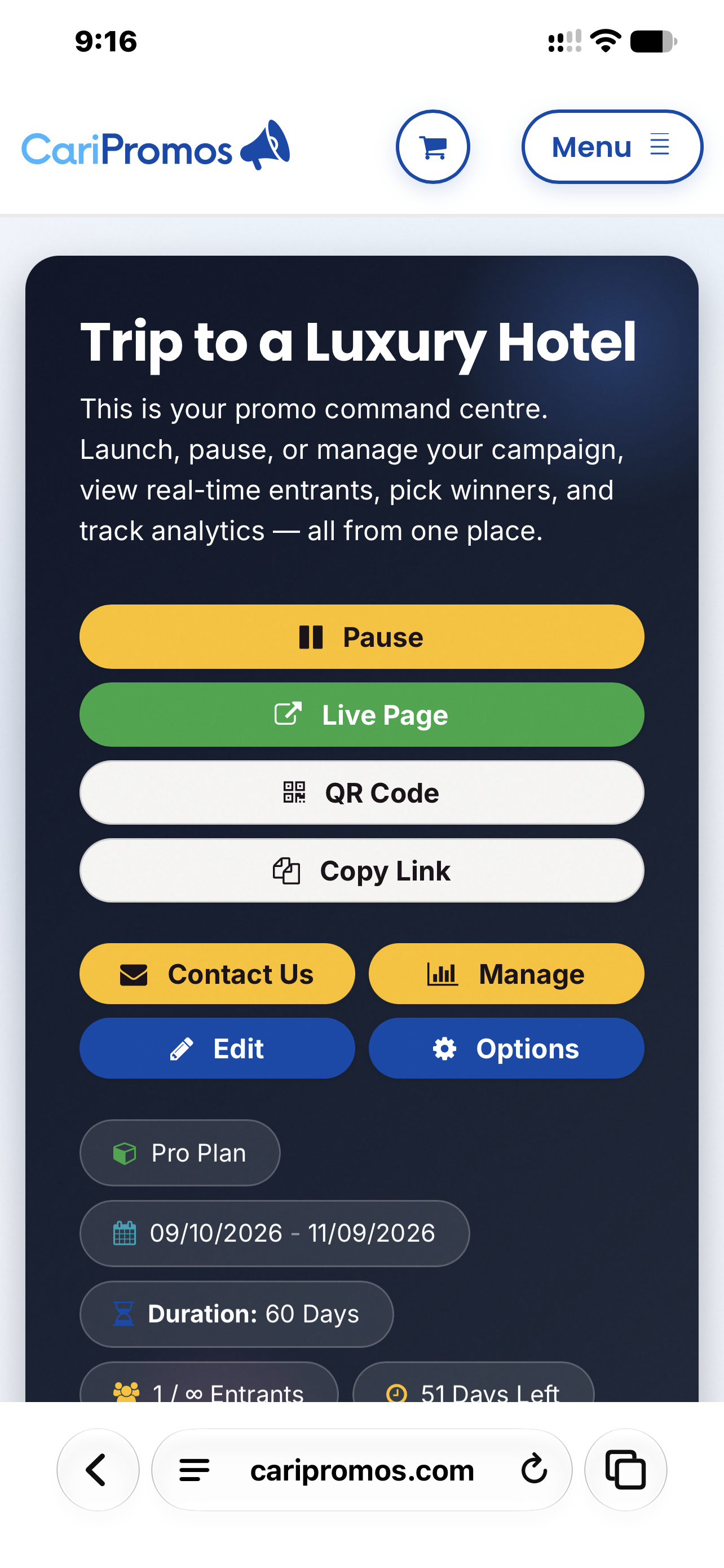 Promo Dashboard